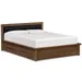 Copeland Furniture Moduluxe Storage Base Bed with Upholstered Headboard - 1-MPD-32-43-STOR-Wooly Mineral