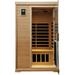 2 Person Infrared Sauna Hemlock Wooden Far Infrared Sauna for Home with 1750W 9 Low EMF Heaters and Bluetooth Speakers 1 LED Reading Lamp and 2 Color Lights Sauna Room
