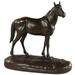 Sculpture Remington Doc Horse Rock Chocolate Brown Cast Resin Hand-Painted