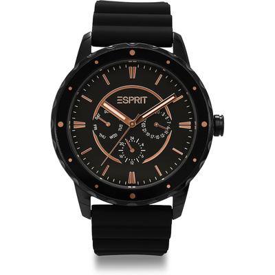 Esprit Herrenuhr Edelstahl schwarz Herren Image