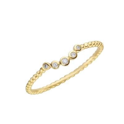 Luigi Merano Ring Oberteil gebogen, Brillanten, Gold 585 60 Damen Image