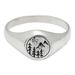 Celebration Night,'Men's Sterling Silver Domed Ring with Embossed Details'