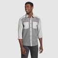 Eddie Bauer Men's Regenerate Long-Sleeve Flannel Shirt - Heather Gray - Size XL