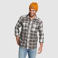 Eddie Bauer Men's Regenerate Long-Sleeve Flannel Shirt - Charcoal - Size XL