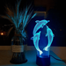 YSITIAN Dolphin Girl s Gifts Acrylic 3D Illusion Night Lights USB LED Table Lamp Home 3D Arts Lamp - 7 Colors Changing Bedroom Decor Christmas Birthday Gifts (Dolphin) YT-14024