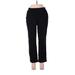 Lands' End Leggings Straight Leg Boyfriend: Black Print Bottoms - Women's Size Medium Petite