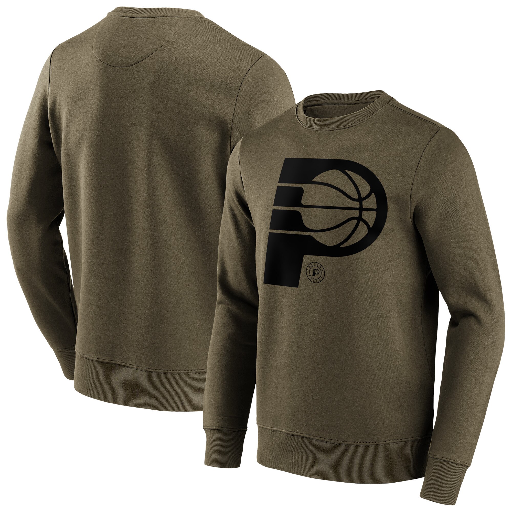 Indiana Pacers Fanatics Branded Fashion Preferred Logo Rundhals-Sweatshirt - Herren Image