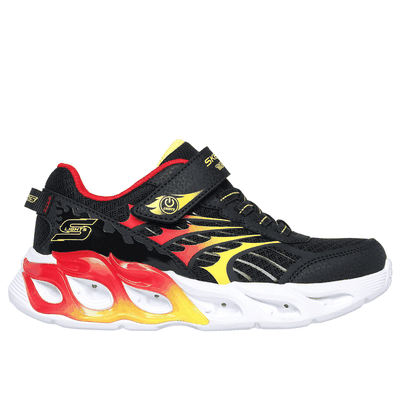 Skechers Boy's S-Lights: Thermo Flash 2.0 Sneaker | Black/Red | Synthetic/Textile