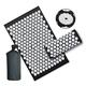 Massage Cushion Upgrade Long Nonslip Acupressure Cushion Massage Mat applicator Relieve Back Pain Foot Massager Fitness Pilate Massage Cushion for Back (Size : 3pc Black)