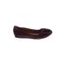 REPORT Flats: Ballet Wedge Classic Burgundy Print Shoes - Women's Size 6 - Round Toe