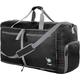 bago Holdall Bags for Men & Women - 140L Spaciously Large Holdall Bag with Shoe Compartment - Travel The World in Style & Convenience - Durable, Lightweight & Foldable Duffle Bag (Black)