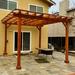 Best Redwood Solid Fir Wood Pergola Wood in Brown | 96 H x 192 W x 192 D in | Wayfair DPFD-161608181905