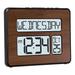 Symple Stuff Weidner Digital Atomic Calendar Clock w/ Backlight Plastic in Brown | Wayfair 513-1419BL-WA-INT