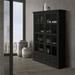 August Grove® Asharra 40.16" Wide 3 - Drawer Storage Cabinet Wood in Black | 60 H x 40.16 W x 14 D in | Wayfair 9FE885326F1342FF80A7DD1B0FE55035