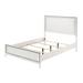 Everly Quinn Rockridge Bed, Bed Frame, Platform Bed Wood in White/Black | 56 H x 79 W x 84 D in | Wayfair A8CA71250F82452E91C40B0EA6D841F9