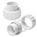 XtremePowerUS Pool/SPA Pump Union Replacement Kit in White | 1.65 H x 3.4 W x 3.4 D in | Wayfair 90169