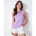 Crew Clothing Sleeveless Purple Golf Polo Shirt