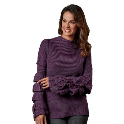Masseys Flounce Sleeve Sweater (Size 4X) Vintage P...