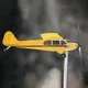 Décor de prise de girouette d'avion 3D anti-corrosion métal enfichable moulin à vent résistant