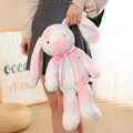 Lapin en peluche coloré pour enfants jouet en peluche mignon doux animal en peluche bébé au