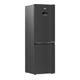 BEKO HarvestFresh CNG6686VPZ Combi Fridge Freezer - Black Steel, Black