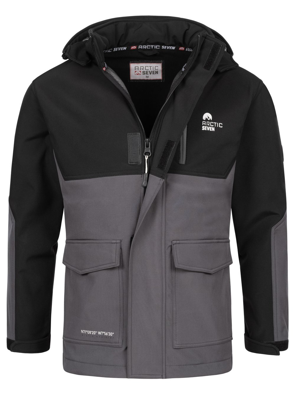 Arctic Seven Softshelljacke Herren grau, XL Image
