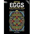 Artful Eggs from Around the World Stained Glass Coloring Book (Dover Design Stained Glass Coloring Book)