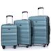 Expandable PC+ABS Durable Suitcase Sets Luggage, 3 Piece Trunk Sets Suitcase Hardshell Lightweight TSA Lock