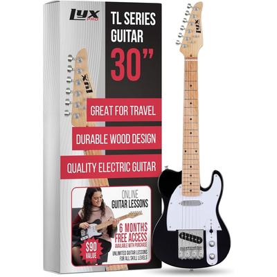 LyxPro Beginner 30" Telecaster Style Electric Guitar with Paulownia Body