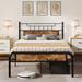 Moasis Wood and Metal Platform Bed Frame with Headboard Twin/Full/Queen Size