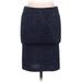 Zara Basic Casual Skirt: Blue Bottoms - Women's Size Large