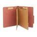 60% Recycled Pressboard Classification Folder 2-Divider 2.5-Inch Expansion Letter Size Brick Red 40/Carton (St614615-Ccvs)