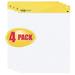 Super Sticky Easel Pad 25 in x 30 in White 30 Sheets/Pad Pads/Pack Great for Virtual Teachers and Students (559 VAD 4PK)