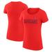 Women's G-III 4Her by Carl Banks Red Cleveland Guardians Dot Print Fitted T-Shirt