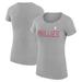 Women's G-III 4Her by Carl Banks Gray Philadelphia Phillies Dot Print Fitted T-Shirt