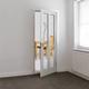 JB Kind Dominica Glazed Internal Door 35 x 1981 x 762mm in White Mdf