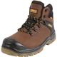 DeWalt Men's Newark Waterproof Safety Boots Dark in Brown, Size 6 Leather