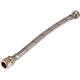 Flexible Tap Connector 15mm x 1/2" 10mm Bore, 300mm Long Stainless Steel