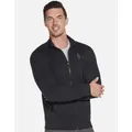 Men's Skechers Mens Go Walk Everywhere Zip Up Casual Jacket - Bold Black - Size: 44/Regular