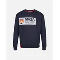 Alpha Industries Men's Limited Edition Mars Reflective Sweatshirt | Rep Blue - Size: MEDIUM