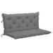 Bench Cushion Swing Replacement Seat Cushion Water Outdoor Bench Cushion Seat Pad for Patio Porch Garden Gray Fabric