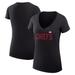 Women's G-III 4Her by Carl Banks Black Kansas City Chiefs Dot Print V-Neck Fitted T-Shirt