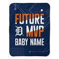 Chad & Jake Detroit Tigers 30" x 40" Personalized Baby Blanket