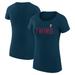 Women's G-III 4Her by Carl Banks Navy Minnesota Twins Dot Print Fitted T-Shirt