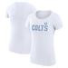 Women's G-III 4Her by Carl Banks White Indianapolis Colts Dot Print Lightweight Fitted T-Shirt