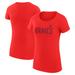 Women's G-III 4Her by Carl Banks Red Atlanta Braves Dot Print Fitted T-Shirt