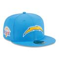 Men's New Era Powder Blue Los Angeles Chargers Main Patch 59FIFTY Fitted Hat