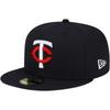 Men's New Era Navy Minnesota Twins 9/11 Memorial Side Patch 59FIFTY Fitted Hat