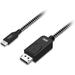 USB Type C to DisplayPort Braided Cable - 4K @60Hz USB C to DP Cable - Thunderbolt 3 Compatible - DisplayPort Alt