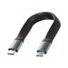 Short USB4 Cable USB-C4.0 USB C to USB C 0.4 Ft Flexible Cable Support Thunderbolt 4/3 USB4 PD 100W Quick Charge 8K